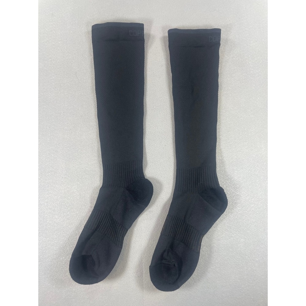 Copper Fit Energy Compression Socks Black Knee High L XL 2XL 3XL Mens Womens